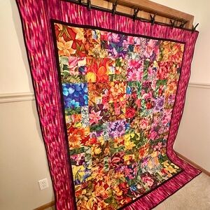 Floral Patchwork Quilt - Multicolor
